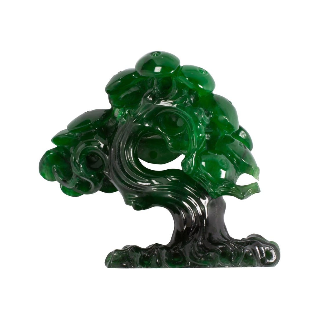 A carved jade tree - 2