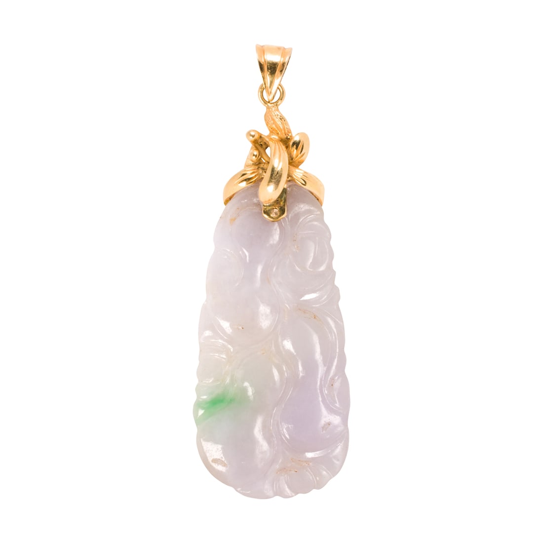 A jade and 14k gold pendant (1 of 1)