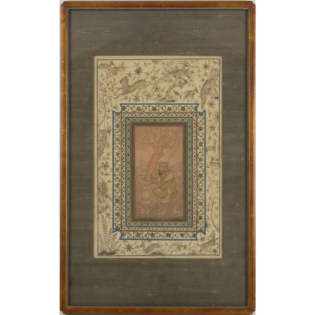 A Persian miniature painting of a man (1 of 4)