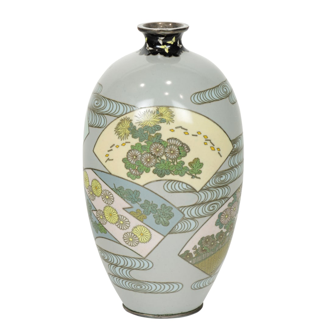 A Japanese cloisonne vase (1 of 5)