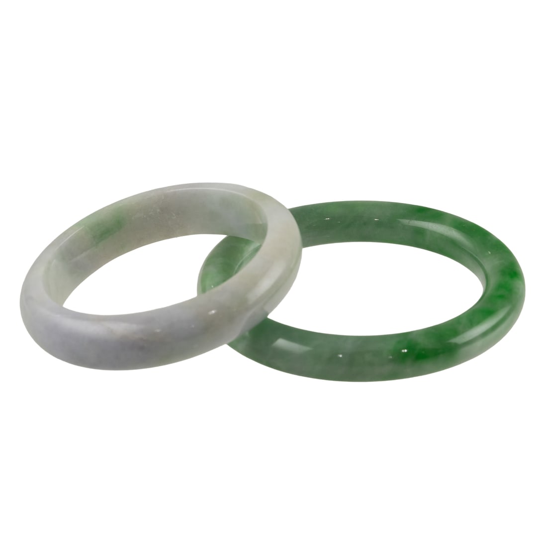 (lot of 2) Chinese jadeite bangle bracelets (1 of 2)