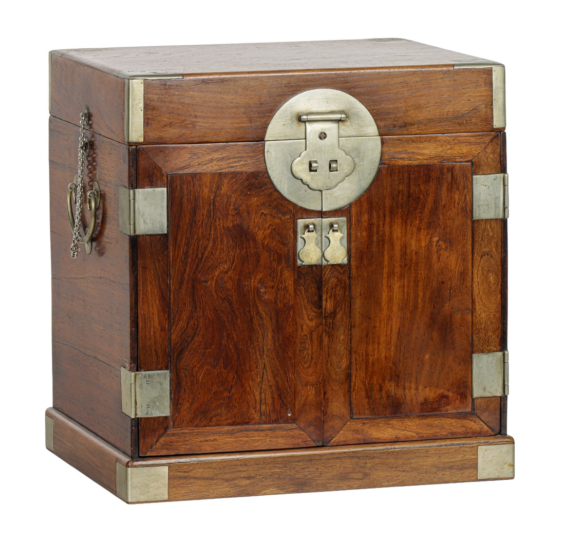 A Chinese huanghuali chest, guanpixiang (1 of 7)