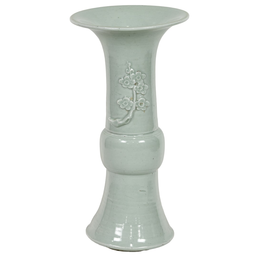 A Chinese celadon glazed beaker vase (1 of 4)