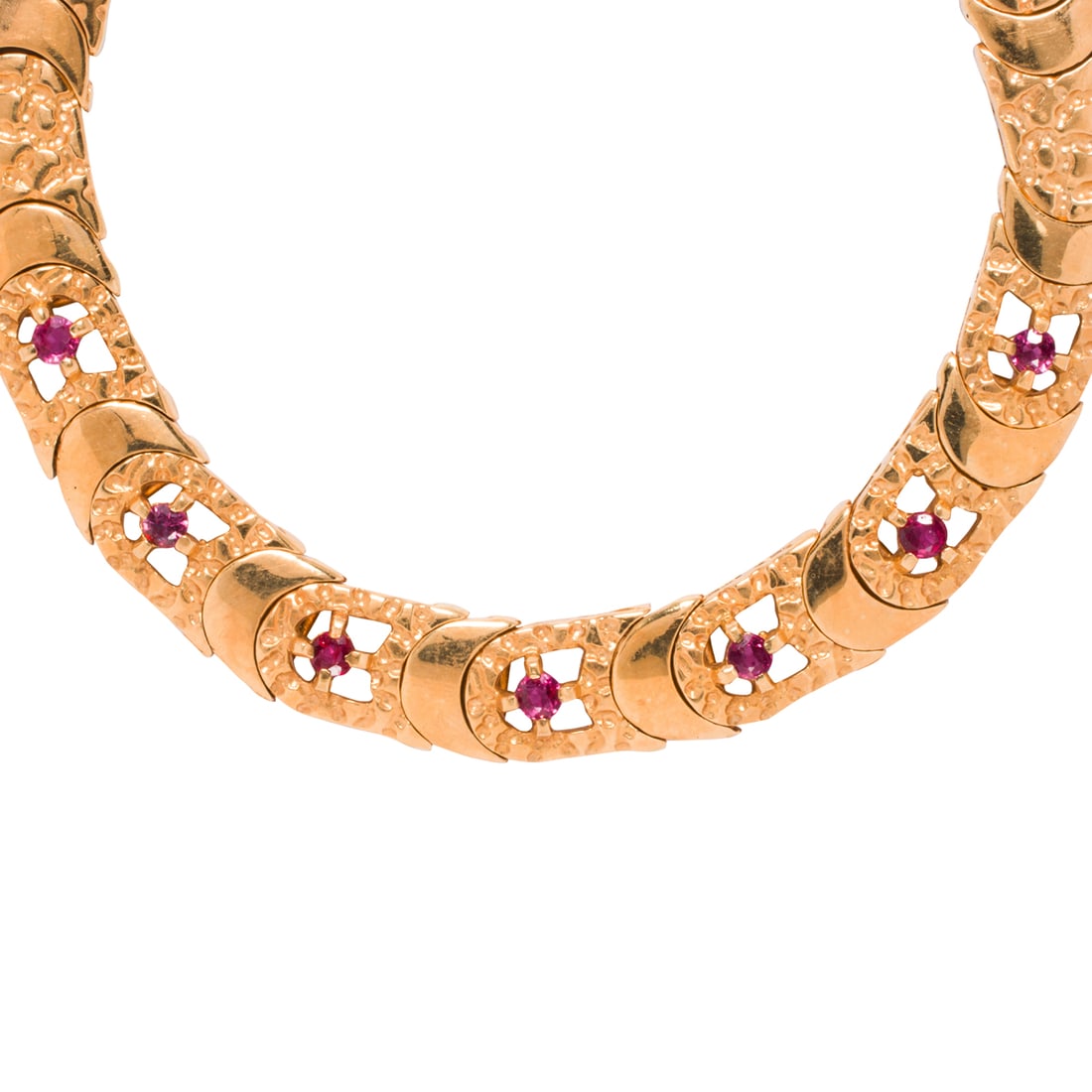 A ruby and 18k gold bracelet - 2