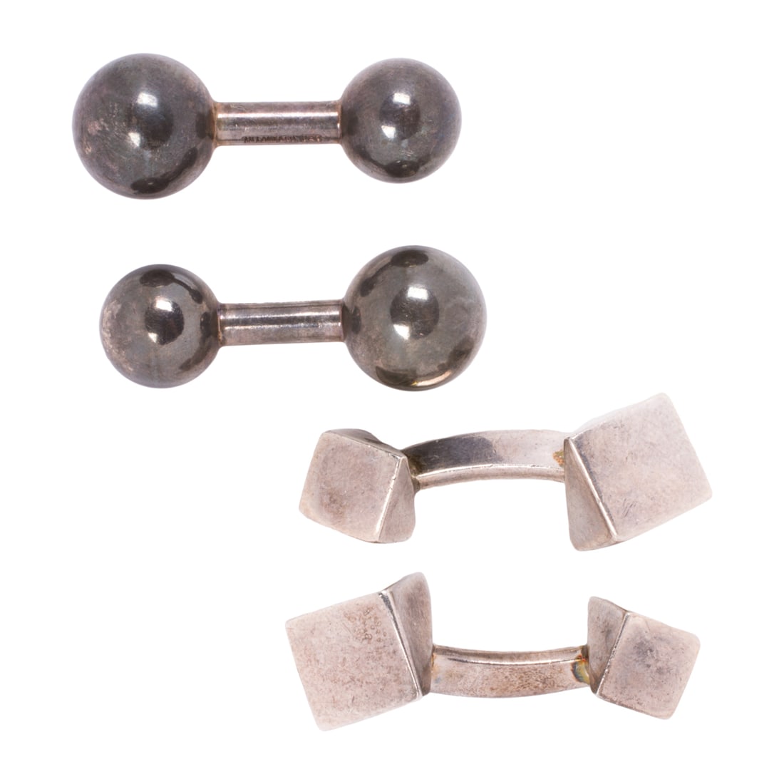 Two pairs of Tiffany & Co. sterling silver cufflinks (1 of 1)