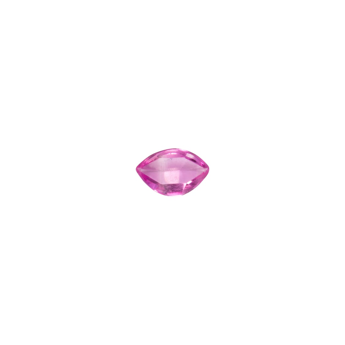 An unmounted pink sapphire: An unmounted pink sapphire Comprising a modified fancy-cut pink sapphire weighing 0.84 carat