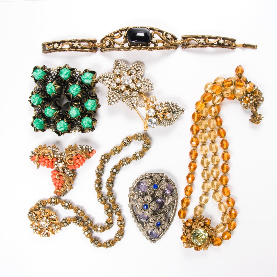 A group of Miriam Haskell costume jewelry (1 of 1)