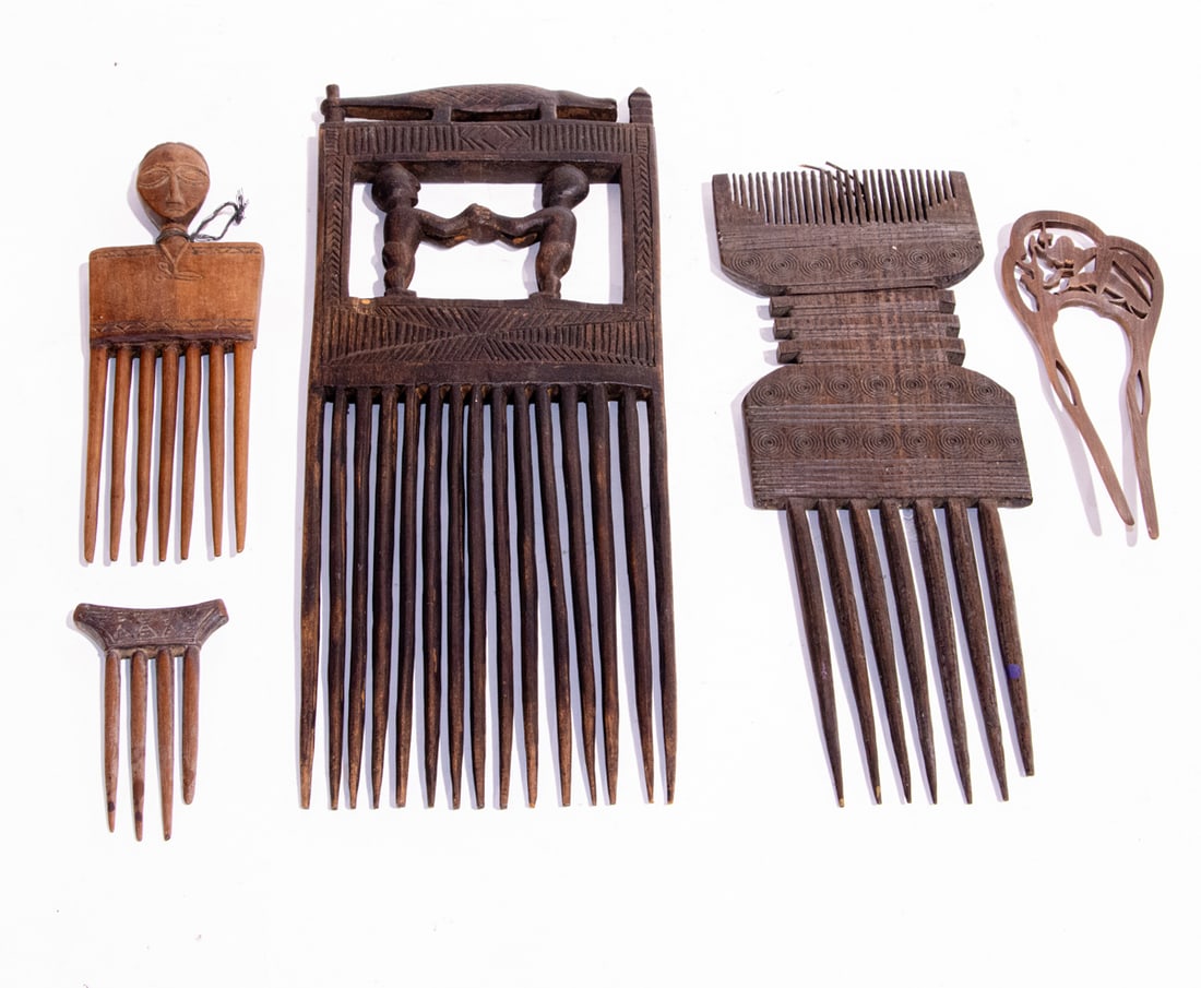 A group of African and Asian combs (1 of 1)