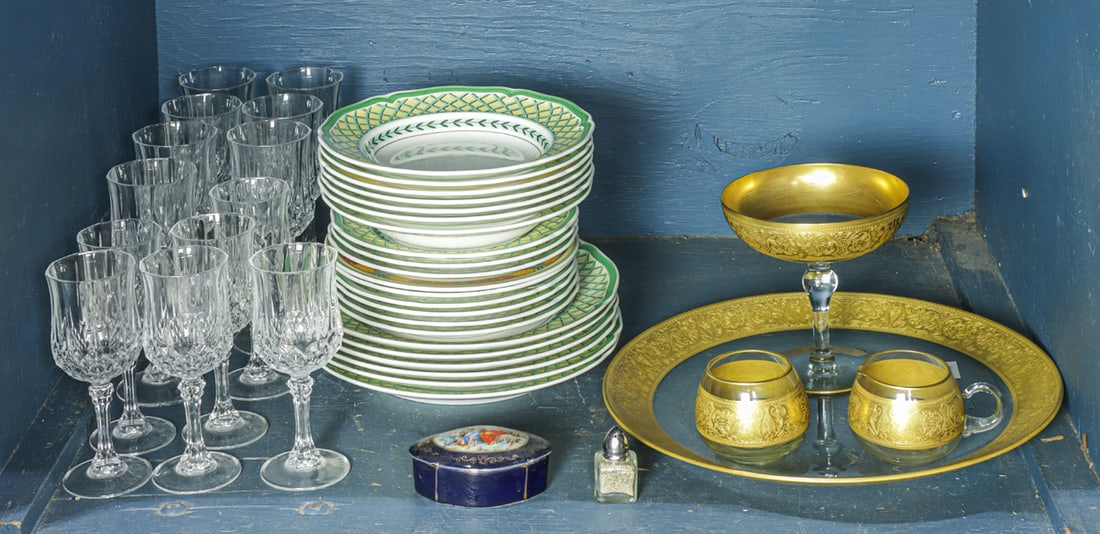 An assembled group of ceramics and glass (1 of 1)