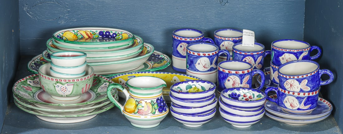 A group of Italian pottery dinnerware (1 of 1)