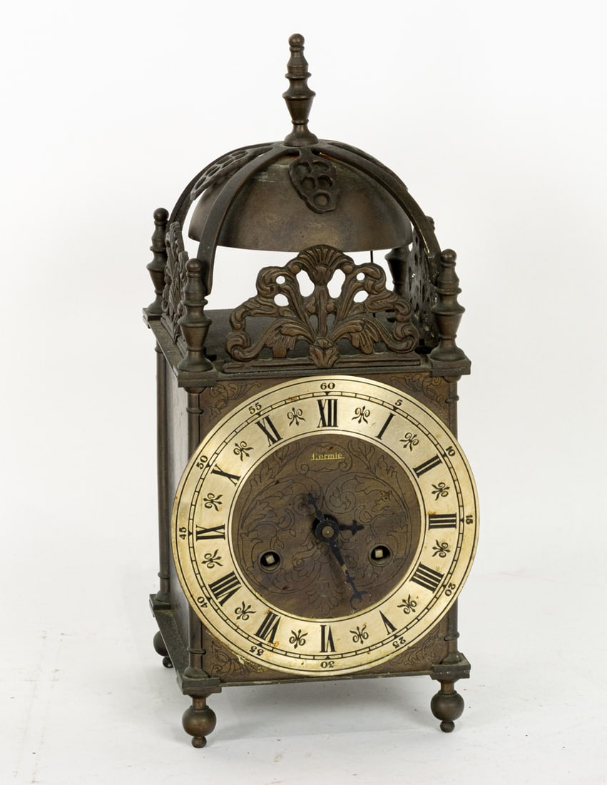 A Franz Hermle brass lantern clock (1 of 3)