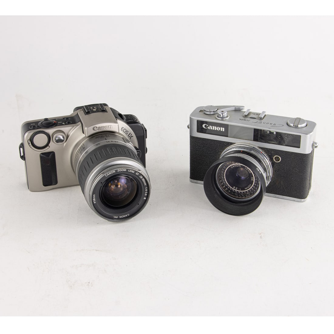 An assembled group of Canon 35 mm cameras (1 of 2)