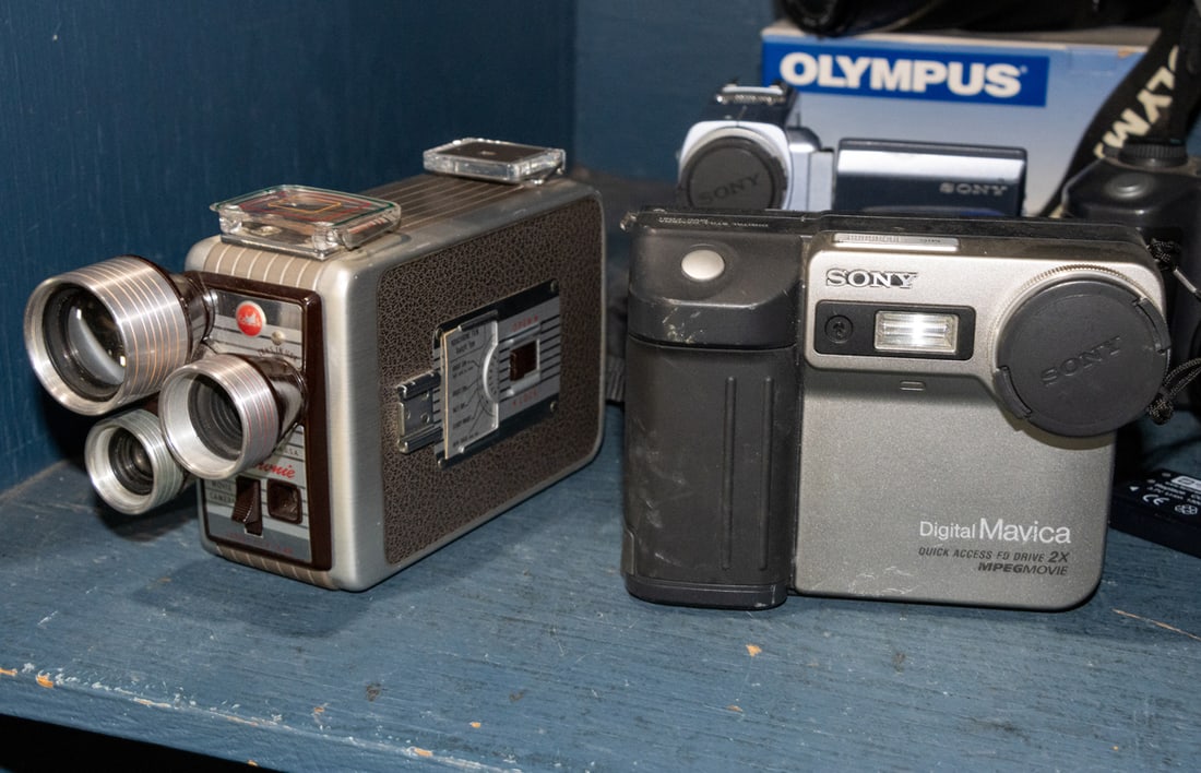 A group of film and digital cameras (1 of 2)