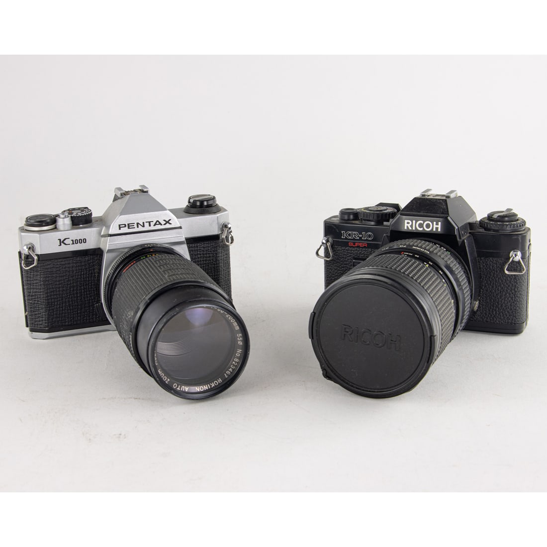 A group of mainly Pentax 35mm and Ricoh slr cameras (1 of 2)