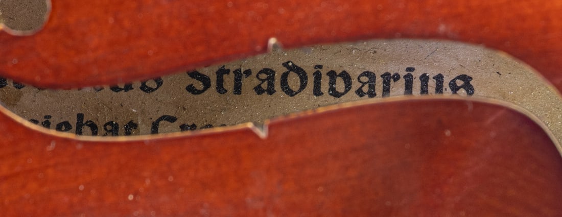 A German half size violin - 3