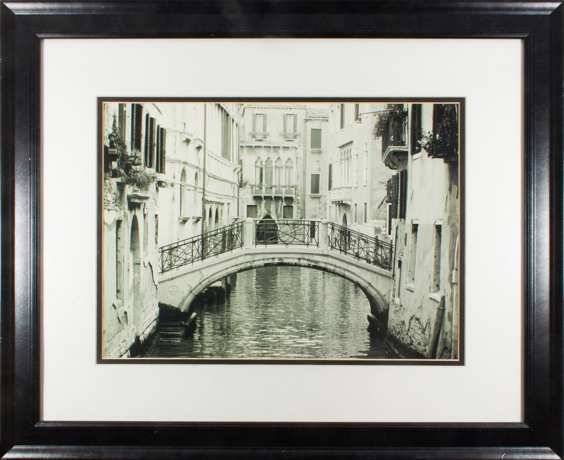 Photograph, Italian School (20th century): Italian School (20th century), Venice Canal, photograph, overall (with frame): 18.75"h x 22.75"