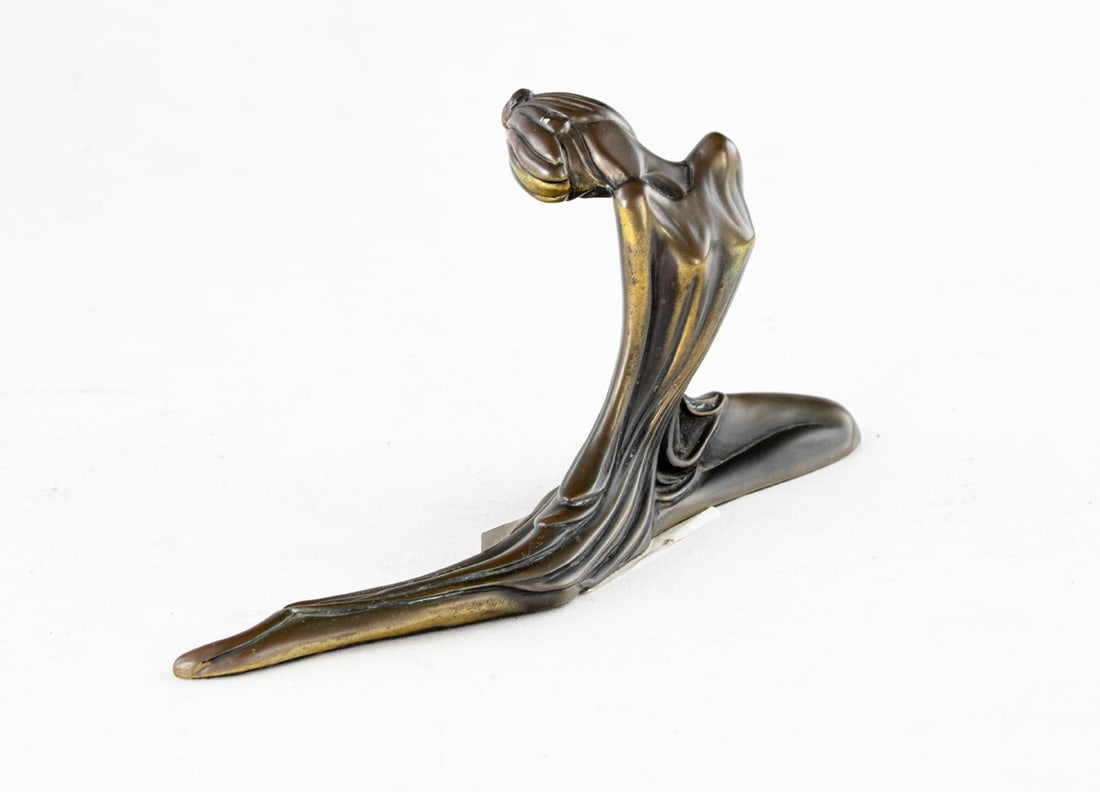Sculpture, Tom and Bob Bennett: Tom and Bob Bennett (American, 20th century), "Juliet," 1980, bronze sculpture, signed and dated back left, edition 14/100, overall: 3"h x 6.5"w x 1.5"d. Note: This lot is accompanied by a
