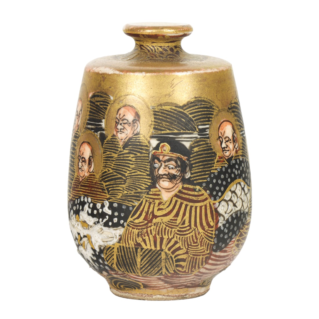 A Japanese miniature Satsuma vase (1 of 2)
