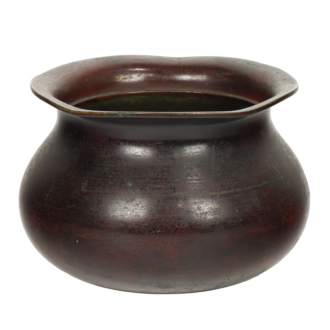 A Japanese bronze vase: A Japanese bronze vase. Meiji period, 3.25" high.