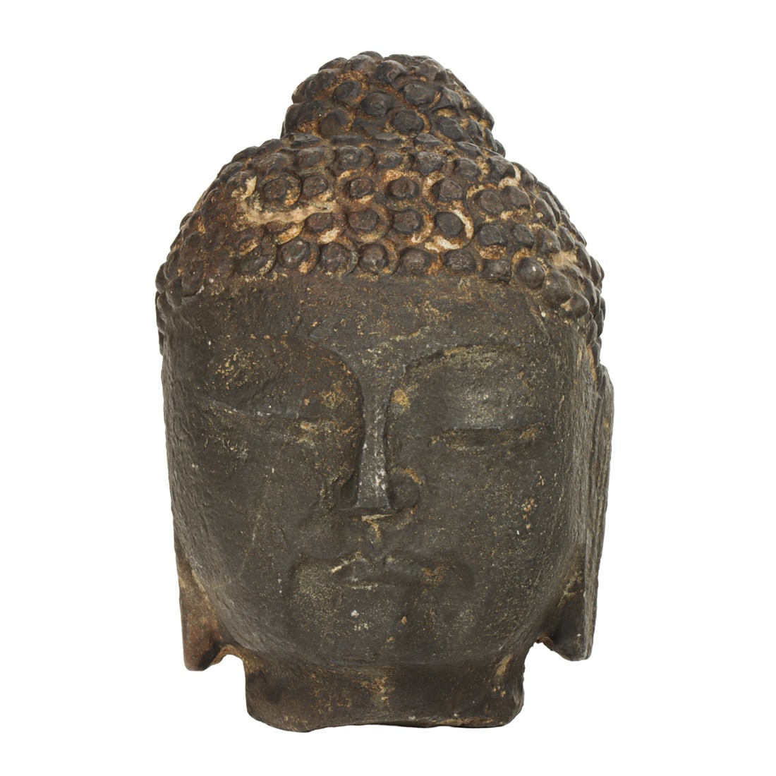 A Japanese stone head of Buddha (1 of 1)