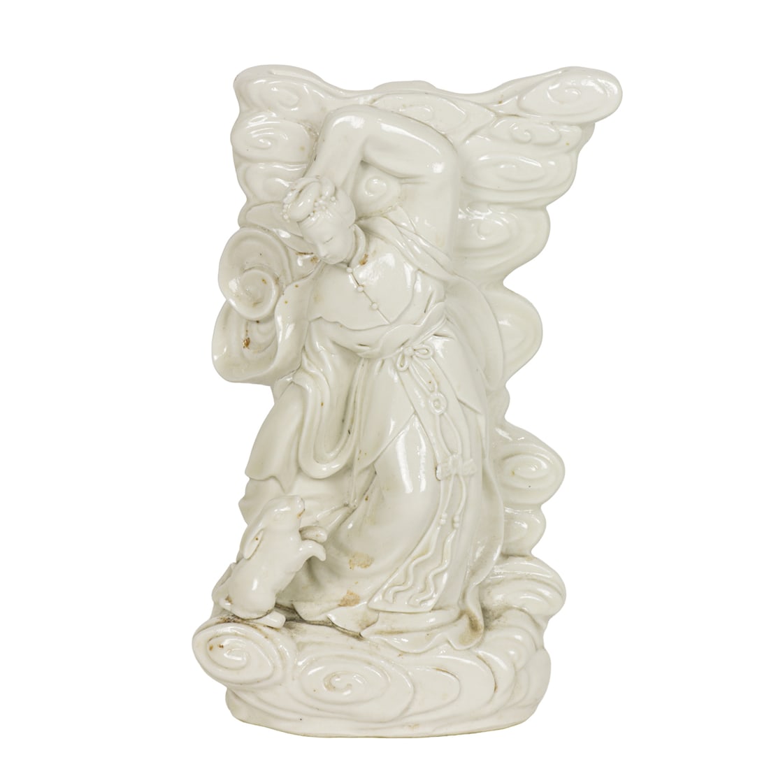 A Chinese Dehua figure of Chang'e: A Chinese Dehua figure of Chang'e. 8.5" high.
