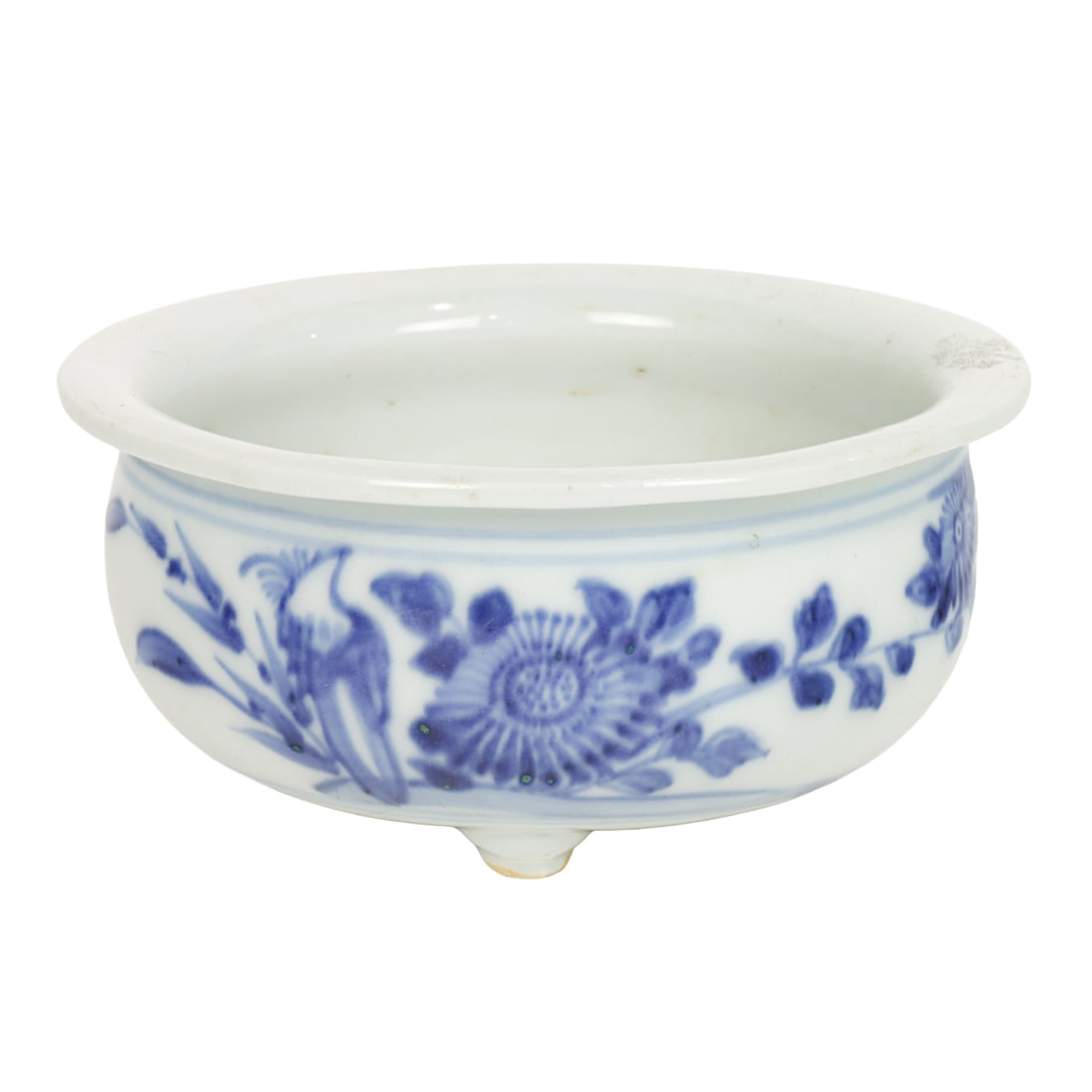 A Chinese blue and white tripod censer (1 of 1)