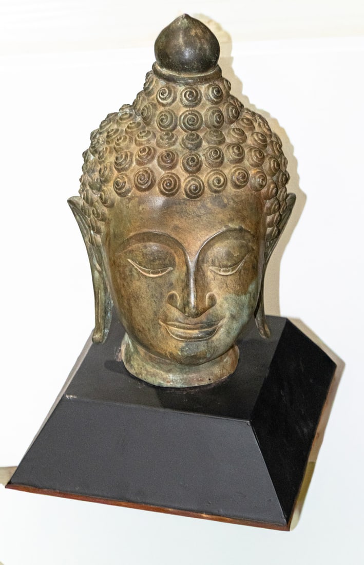 A Thai bronze head of Buddha (1 of 1)