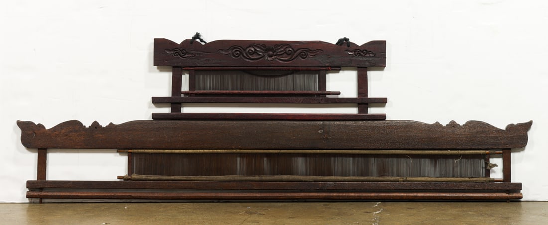 (lot of 2) Southeast Asian wood looms (1 of 1)