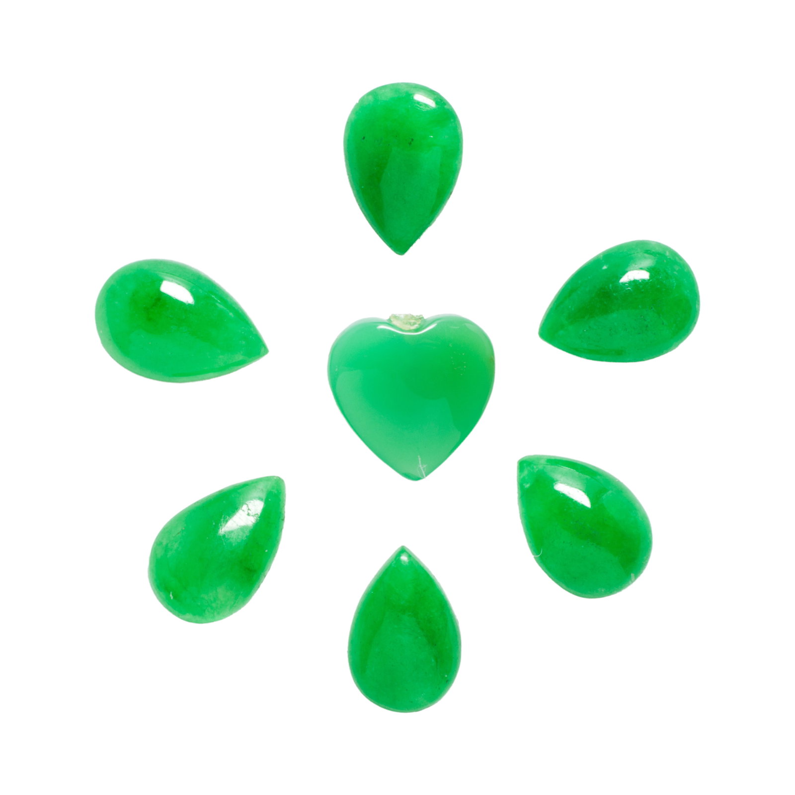 A group of dyed green quartz (1 of 1)