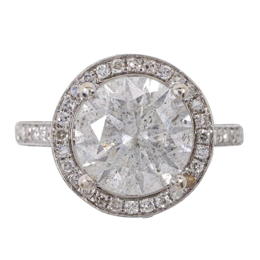 A diamond and 18k gold ring (1 of 2)