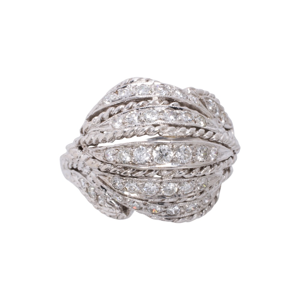 A diamond and 18k white gold ring (1 of 2)