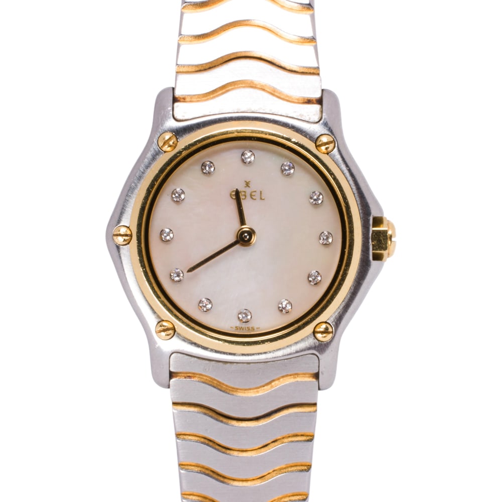 A stainless steel and gold plated Ebel watch (1 of 2)