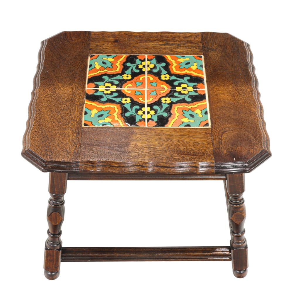A Taylor tile top table - 3
