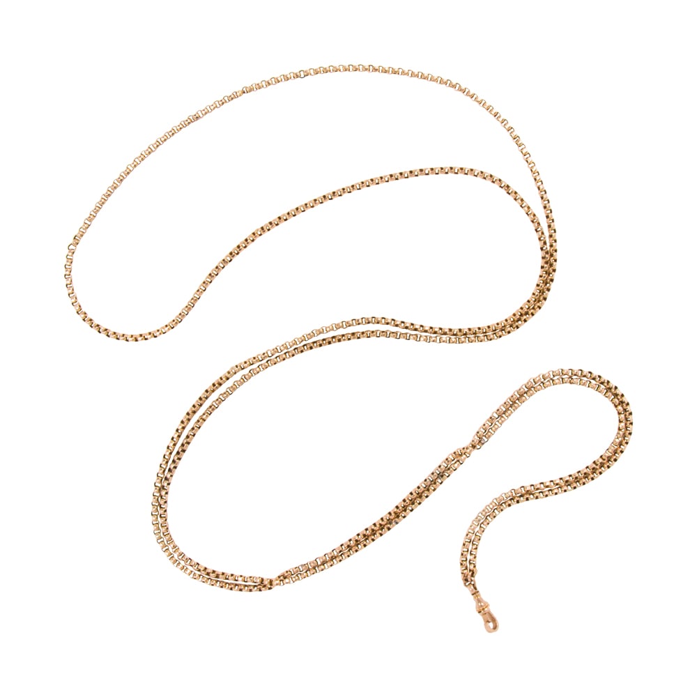 An antique gold-filled pocket watch chain (1 of 2)