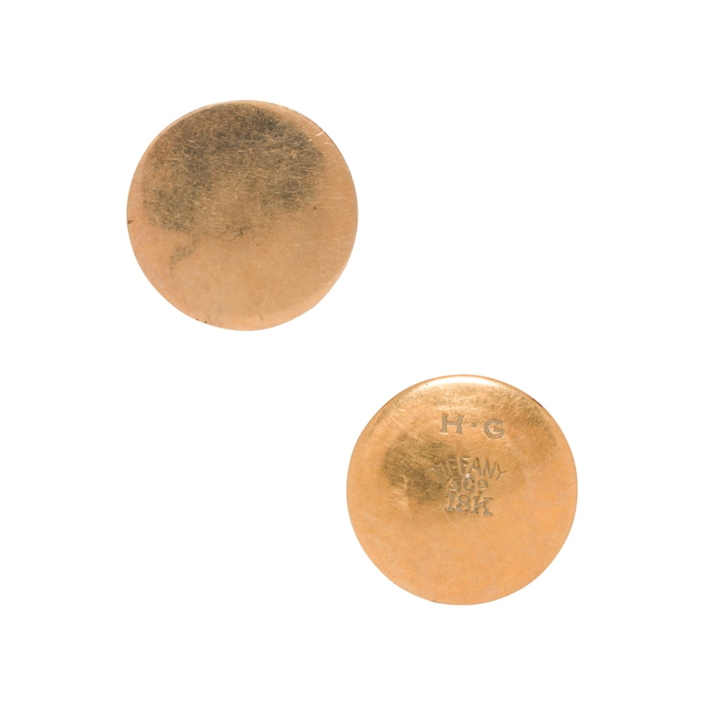 Two gold cufflinks - 2