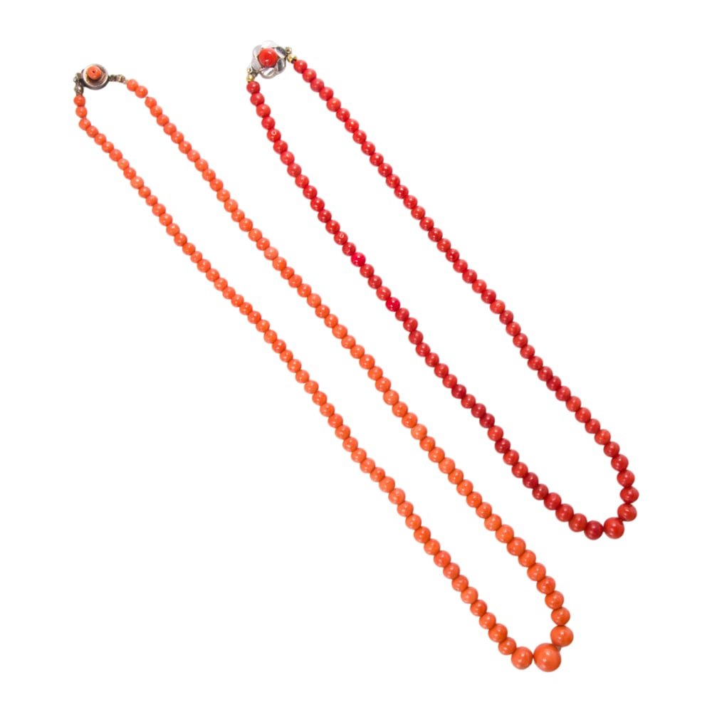 Two coral necklaces (1 of 1)