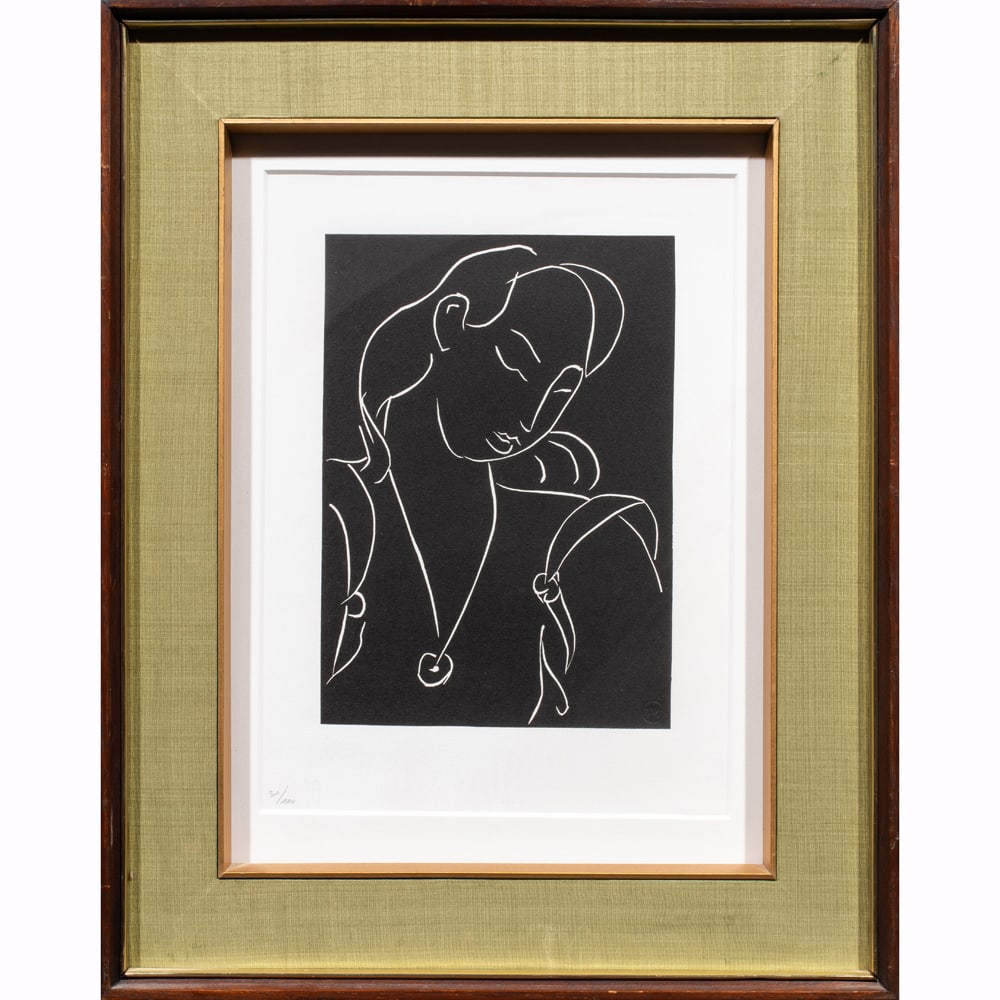 Print, Henri Matisse: Henri Matisse (French, 1869–1954), Untitled (from the series Pasiphae: Chant de Minos), from the posthumous 1981 edition published by the Matisse Estate, linocut, edition 30/100, image: 13 1/2" h x