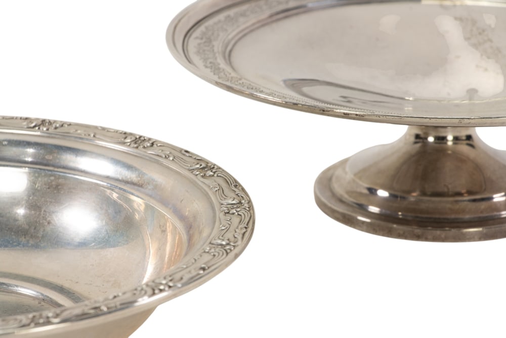 A sterling footed stand - 2