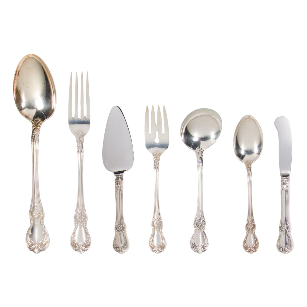 A sterling flatware set (1 of 3)