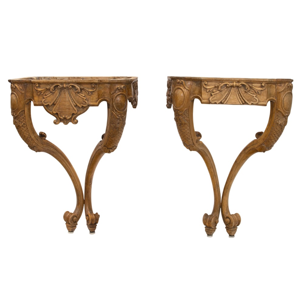A pair of French console tables (1 of 4)