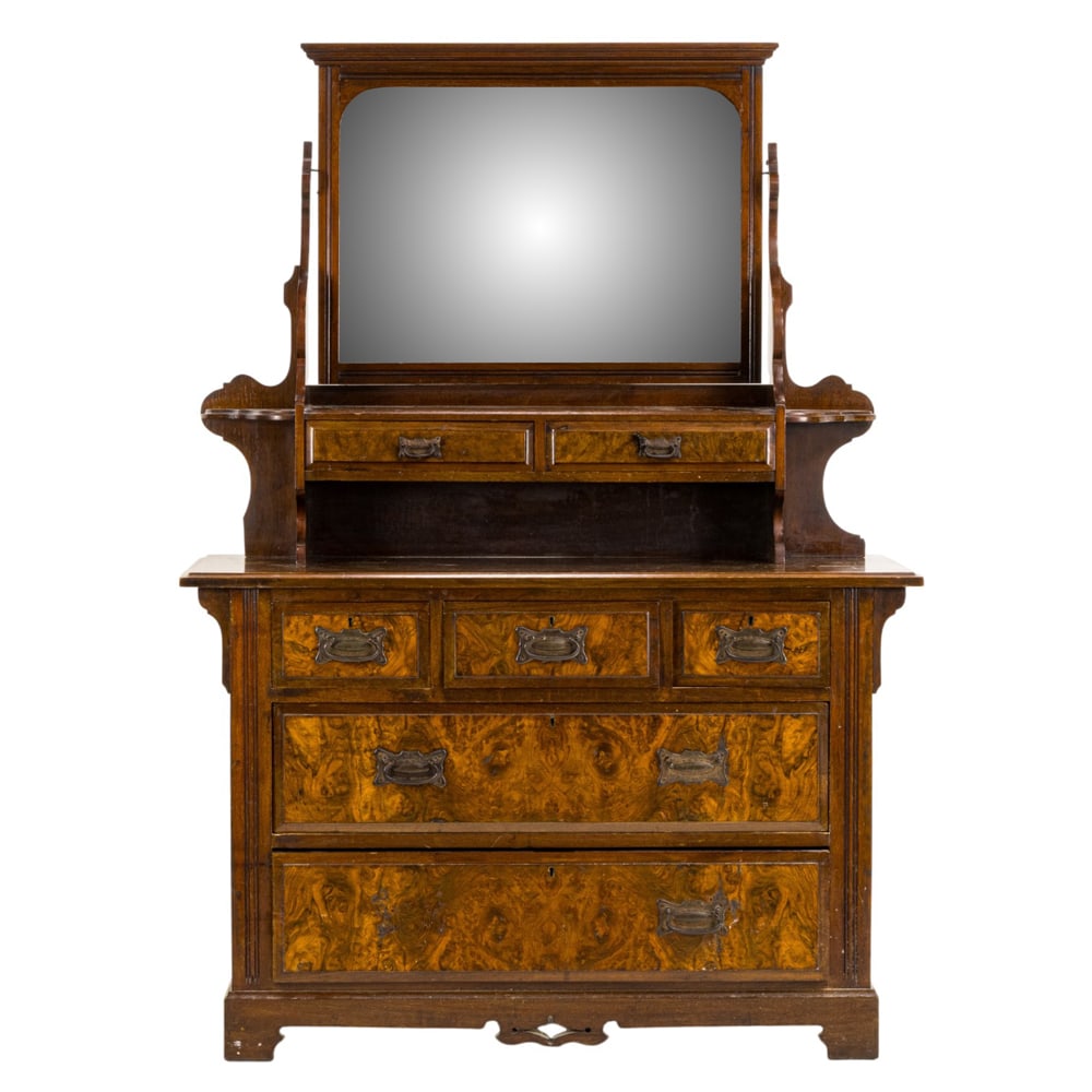 An English Victorian dresser with vanity (1 of 7)