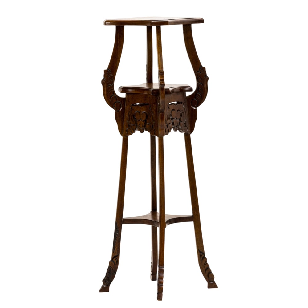A mahogany tiered pedestal circa 1900 (1 of 4)