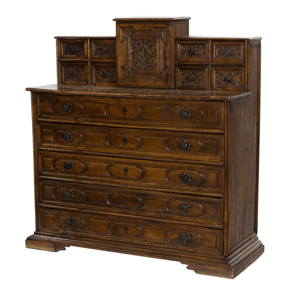 An Italian Renaissance walnut cabinet (1 of 5)