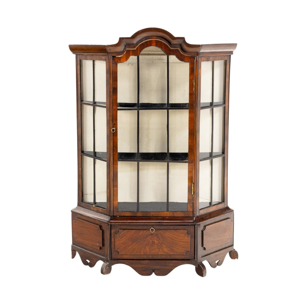 A diminutive Dutch mahogany display vitrine (1 of 4)