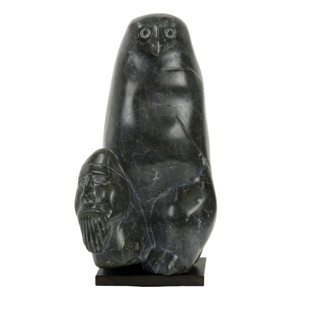 A large Inuit stone transformation carving, Adamie Alariaq (1 of 6)