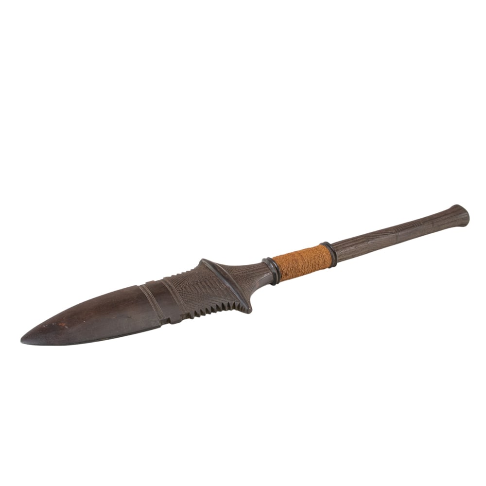 An Oceanic war club, likely Fijian (1 of 3)