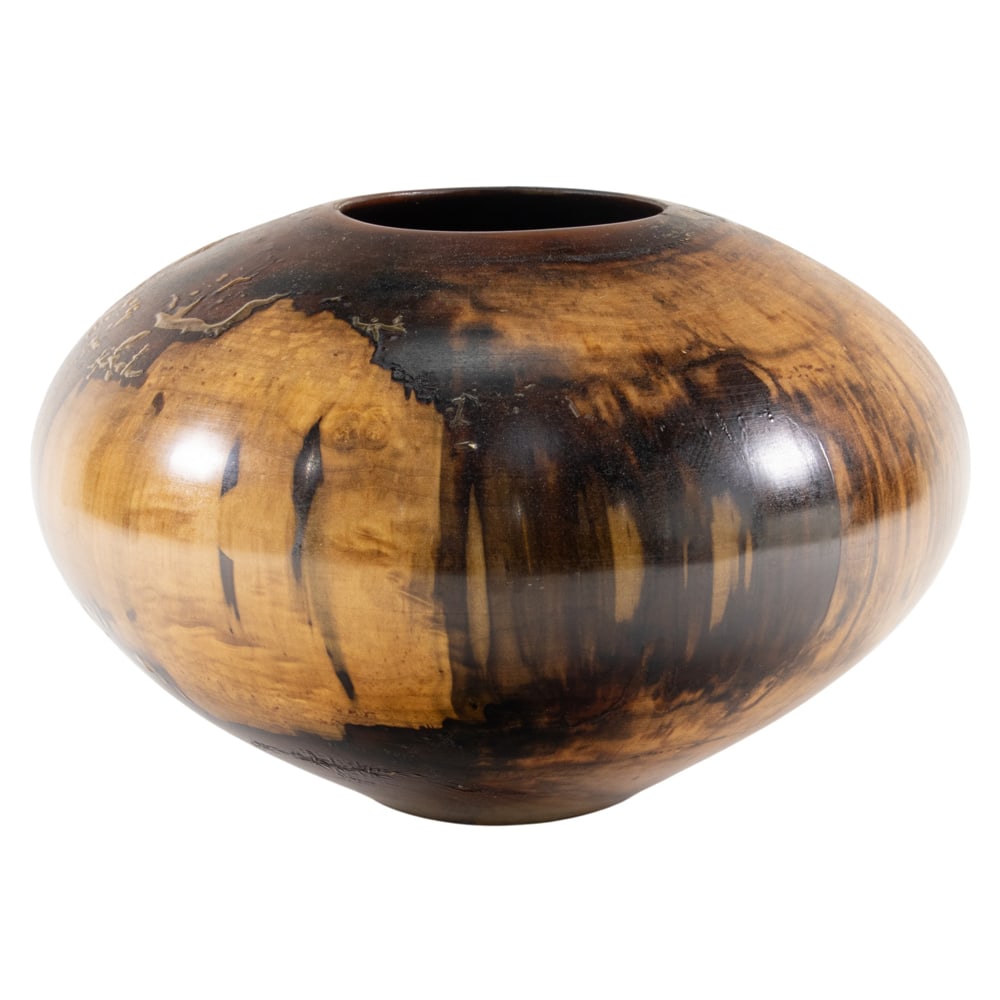 A Philip Moulthrop figured tulipwood turned vessel (1 of 3)