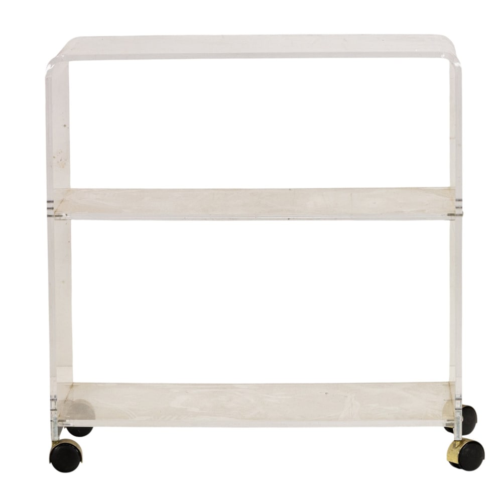 A tiered acrylic bar cart (1 of 4)