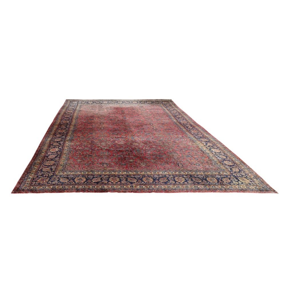 An antique Persian Sarouk palace size carpet (1 of 4)