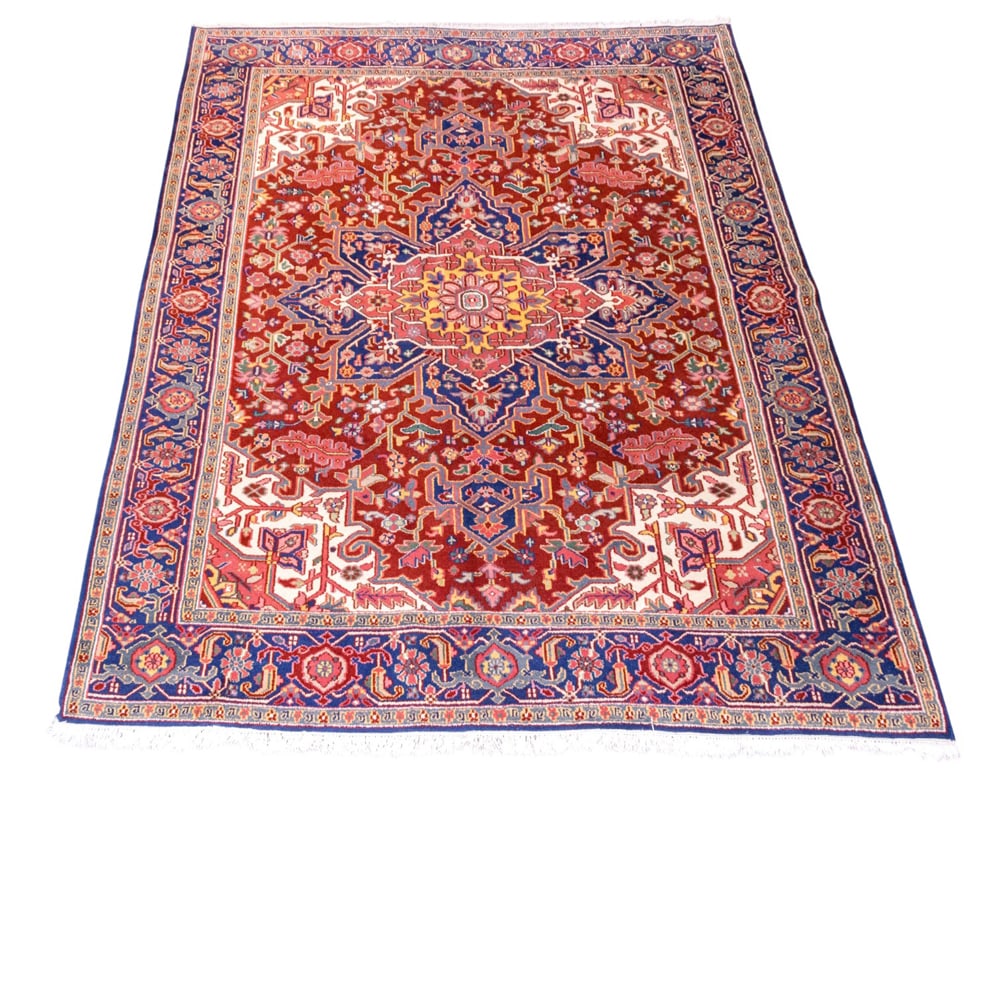 A Persian Heriz carpet: A Persian Heriz carpet, 8'2" x 10'